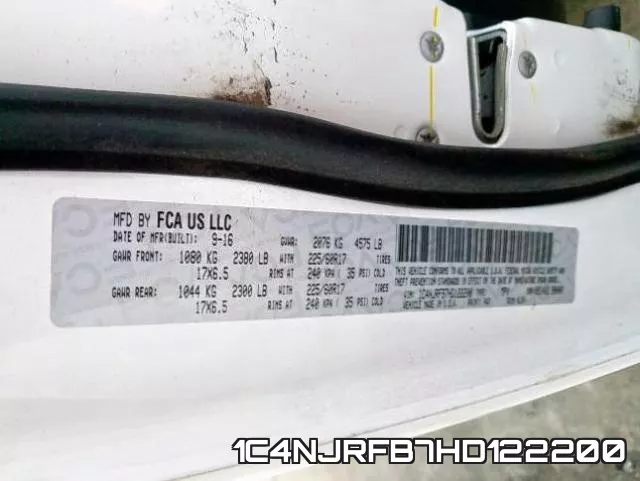 1C4NJRFB7HD122200 фото 2
