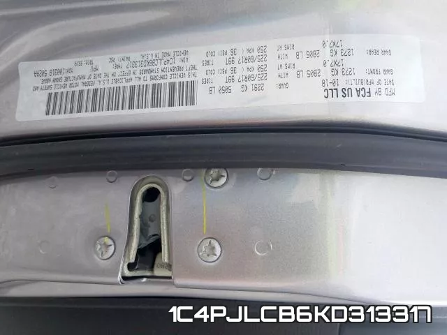 1C4PJLCB6KD313317 фото 2