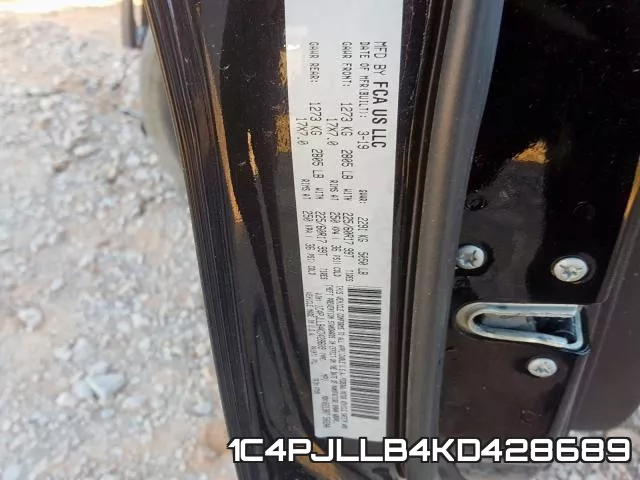 1C4PJLLB4KD428689 фото 2