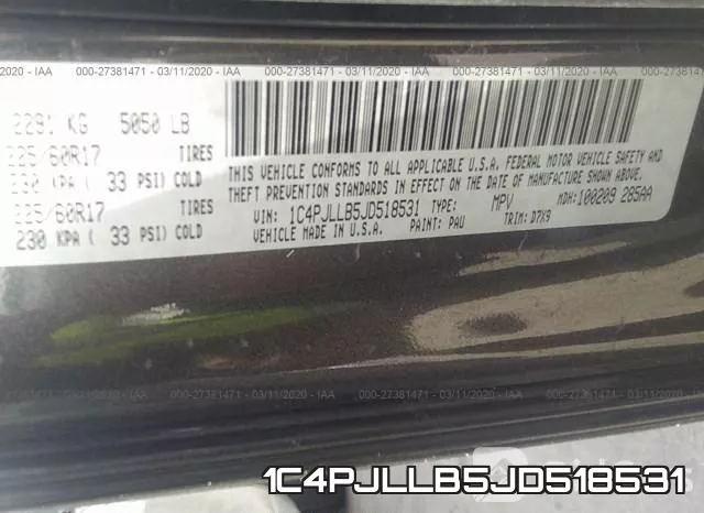 1C4PJLLB5JD518531 фото 10