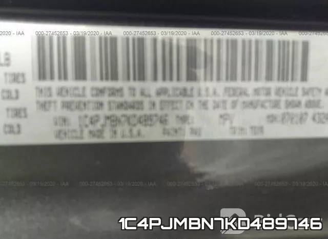 1C4PJMBN7KD489746 фото 10