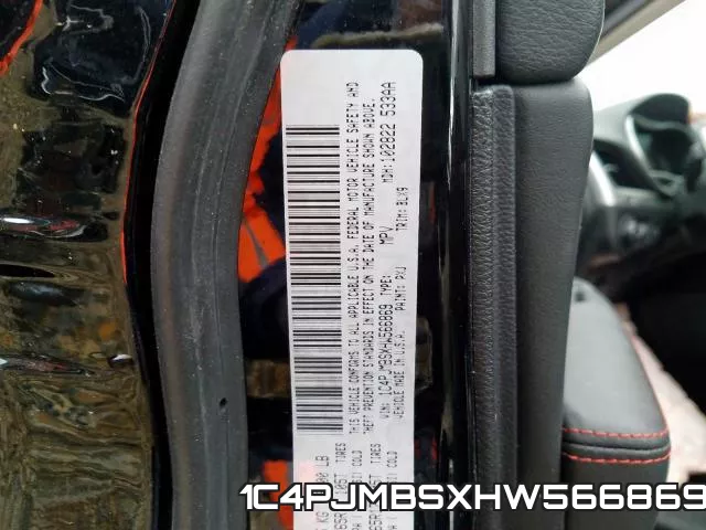 1C4PJMBSXHW566869 фото 2