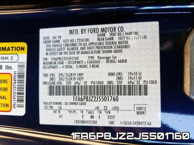 1FA6P8JZ2J5501760 фото 2
