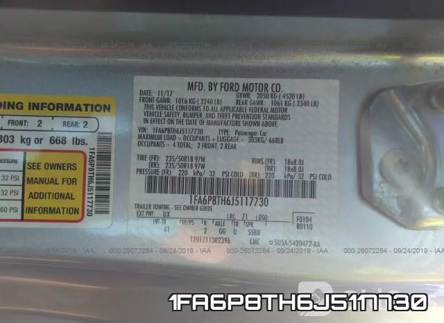 1FA6P8TH6J5117730 фото 10