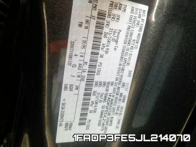 1FADP3FE5JL214070 фото 2