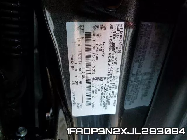 1FADP3N2XJL283084 фото 2