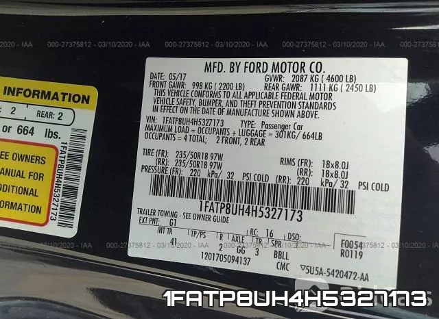 1FATP8UH4H5327173 фото 10
