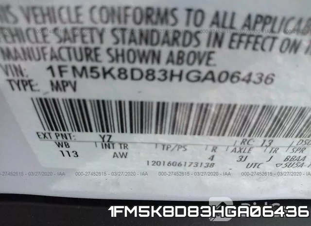 1FM5K8D83HGA06436 фото 10