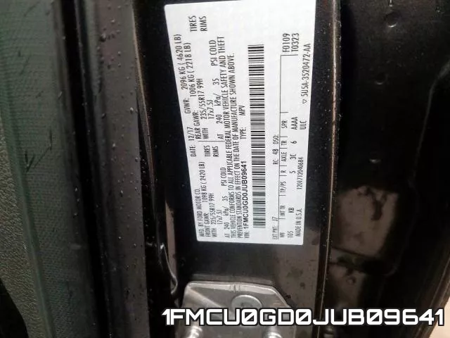 1FMCU0GD0JUB09641 фото 2