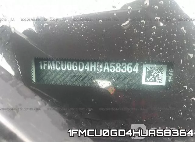 1FMCU0GD4HUA58364 фото 10