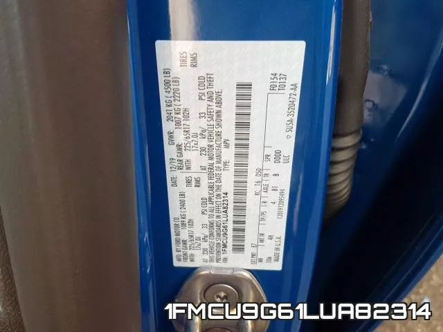 1FMCU9G61LUA82314 фото 2