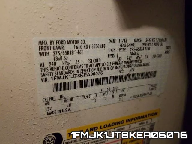 1FMJK1JT8KEA06076 фото 2