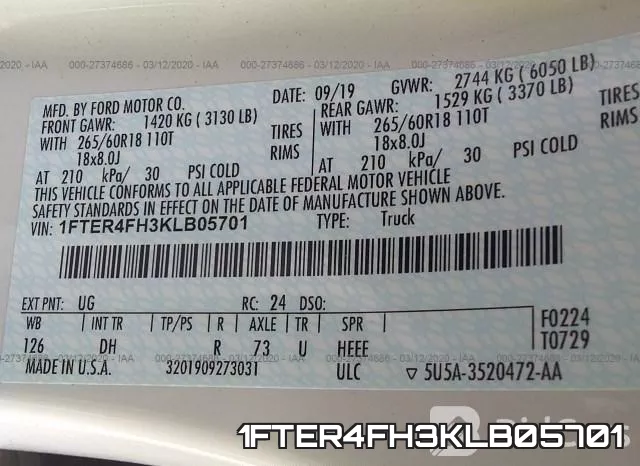 1FTER4FH3KLB05701 фото 10
