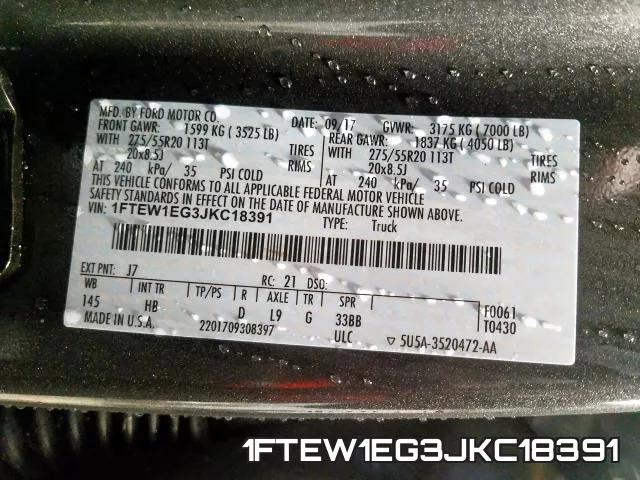 1FTEW1EG3JKC18391 фото 2