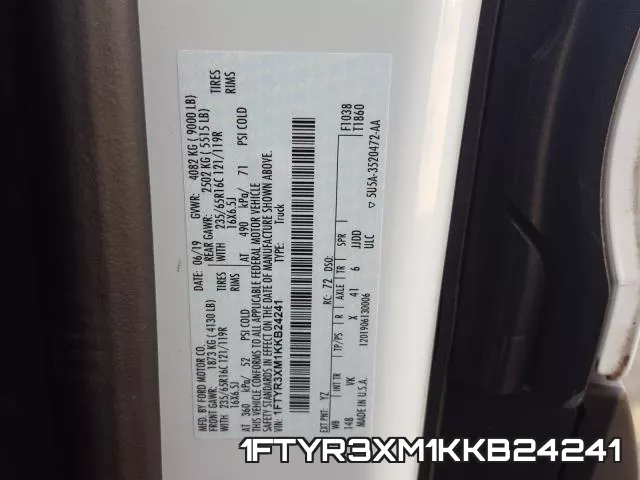 1FTYR3XM1KKB24241 фото 2