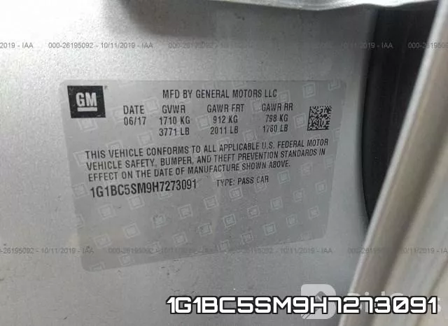 1G1BC5SM9H7273091 фото 10