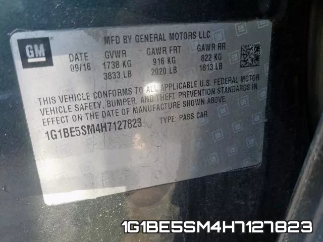 1G1BE5SM4H7127823 фото 2