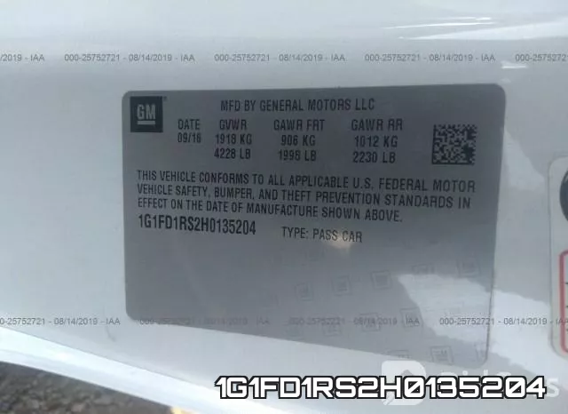 1G1FD1RS2H0135204 фото 10