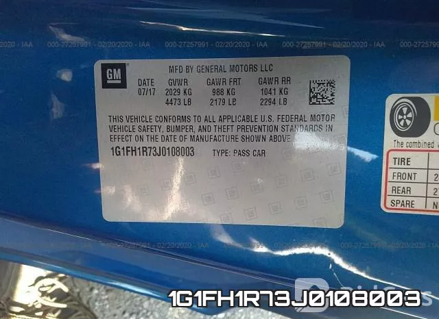 1G1FH1R73J0108003 фото 10