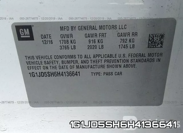 1G1JD5SH6H4136641 фото 10