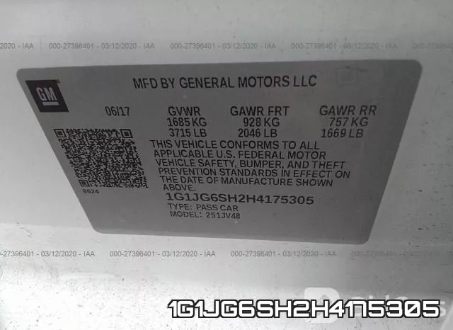 1G1JG6SH2H4175305 фото 10