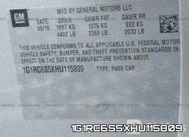 1G1RC6S5XHU115809 фото 10