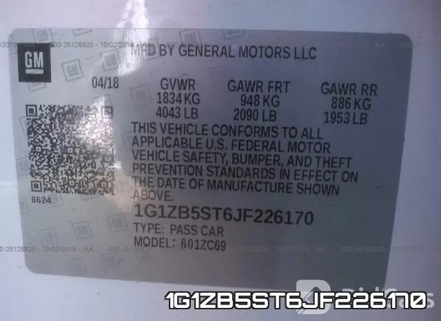1G1ZB5ST6JF226170 фото 10