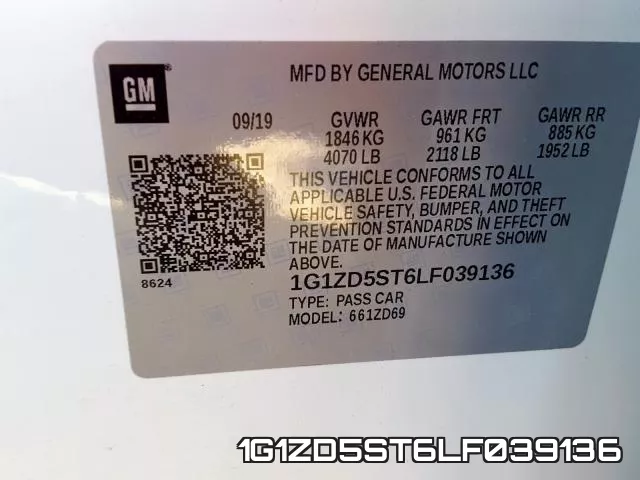 1G1ZD5ST6LF039136 фото 2