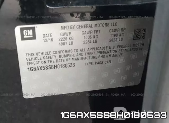 1G6AX5SS8H0180533 фото 10