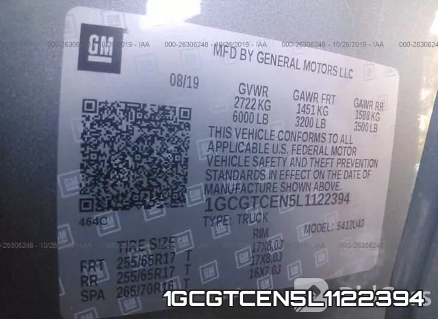 1GCGTCEN5L1122394 фото 10