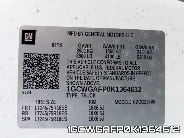 1GCWGAFP0K1364612 фото 2