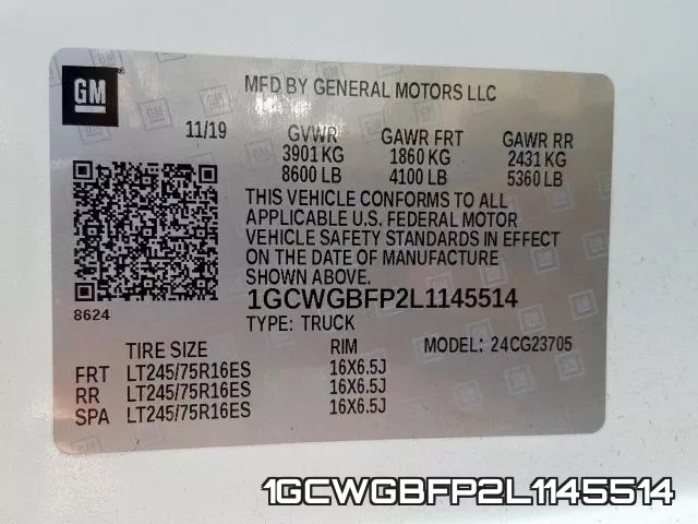 1GCWGBFP2L1145514 фото 2