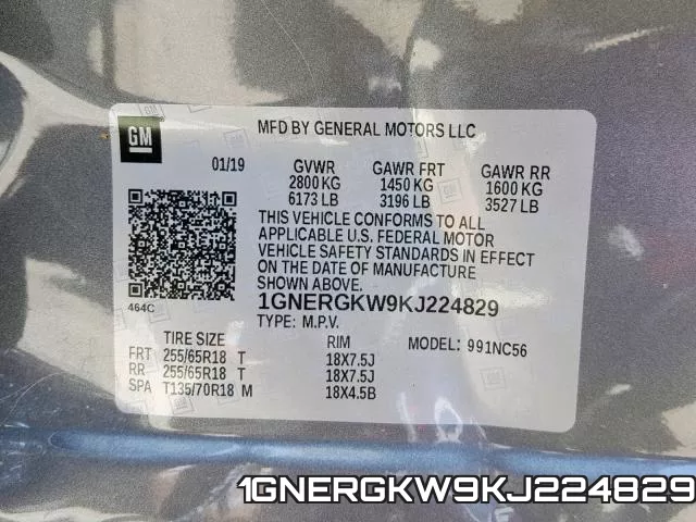 1GNERGKW9KJ224829 фото 2