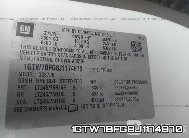 1GTW7BFG8J1174870 фото 10