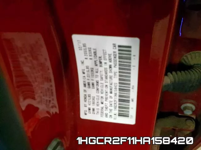 1HGCR2F11HA158420 фото 2