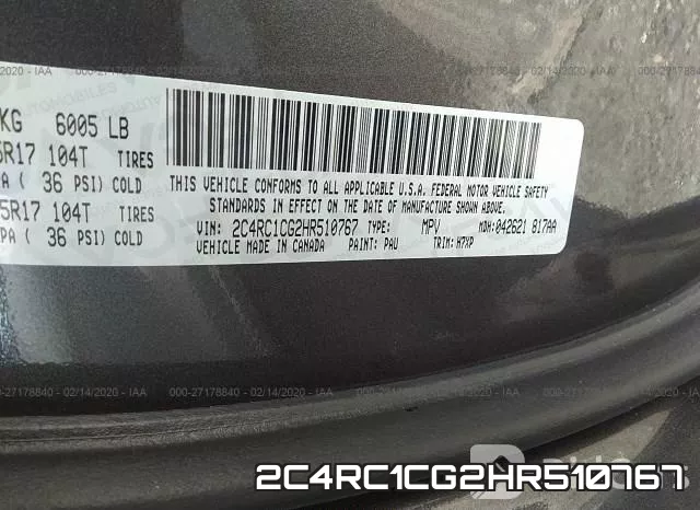 2C4RC1CG2HR510767 фото 10