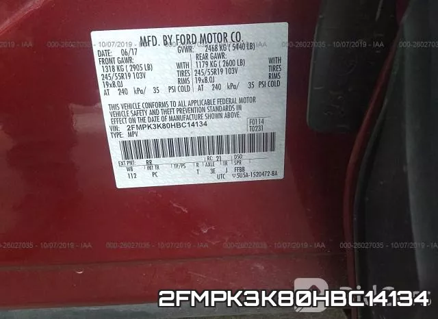 2FMPK3K80HBC14134 фото 10