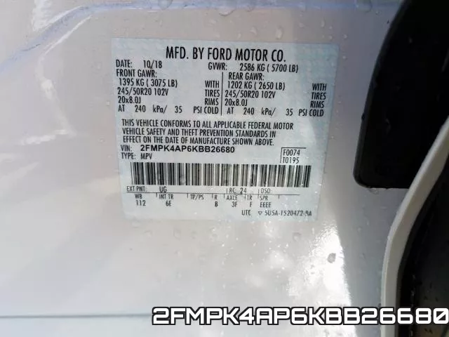 2FMPK4AP6KBB26680 фото 2