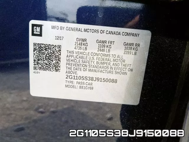 2G1105S38J9150088 фото 2
