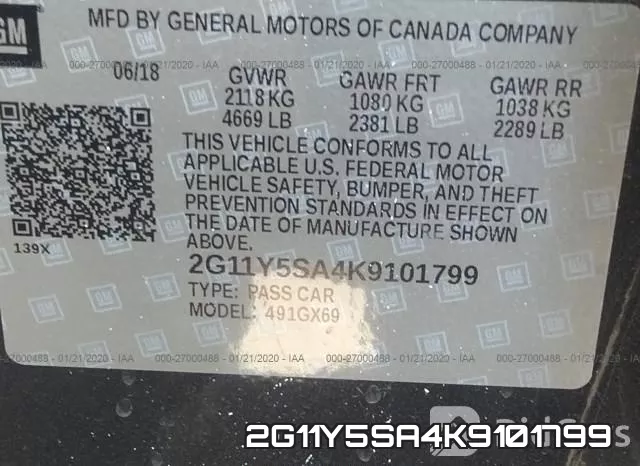 2G11Y5SA4K9101799 фото 10