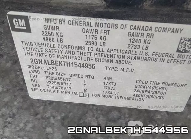 2GNALBEK7H1544956 фото 10