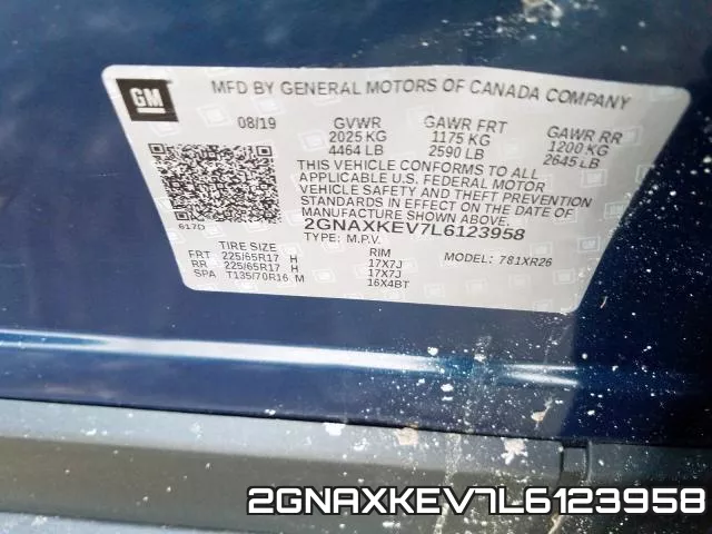 2GNAXKEV7L6123958 фото 2
