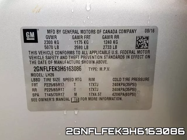 2GNFLFEK3H6163086 фото 2