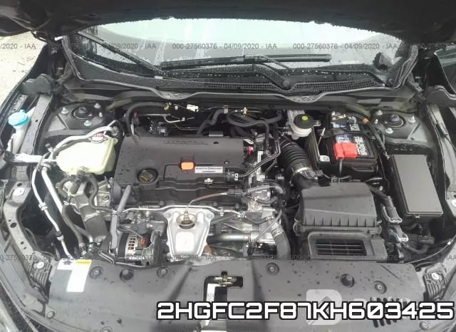 2HGFC2F87KH603425 фото 2