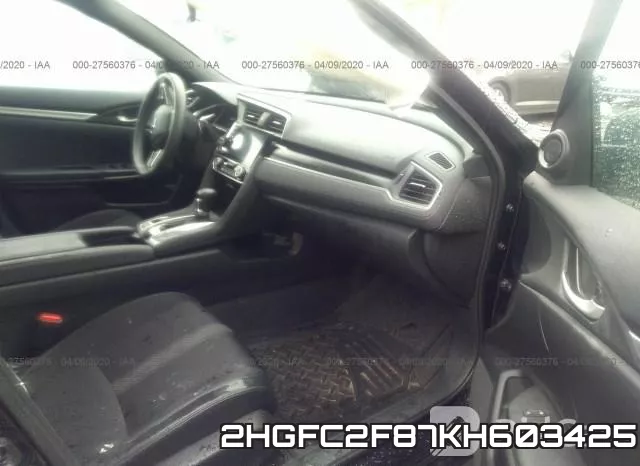 2HGFC2F87KH603425 фото 6