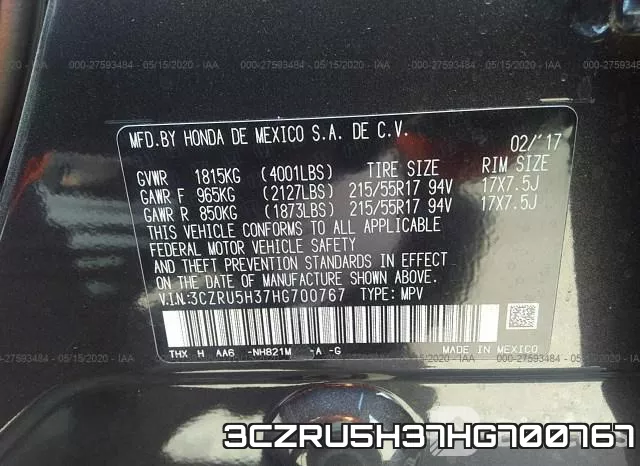 3CZRU5H37HG700767 фото 10