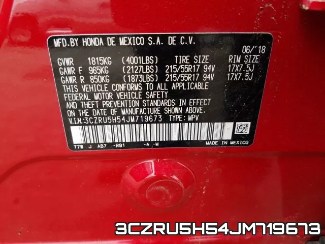 3CZRU5H54JM719673 фото 2