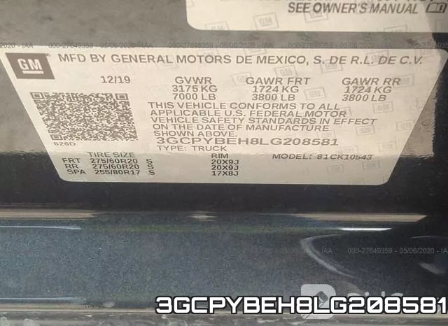 3GCPYBEH8LG208581 фото 10