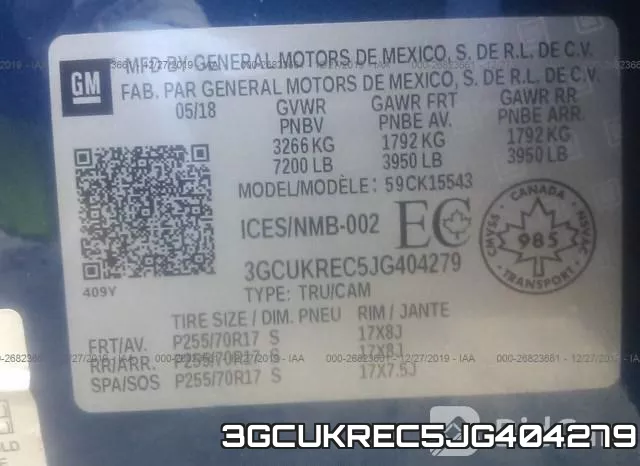 3GCUKREC5JG404279 фото 10