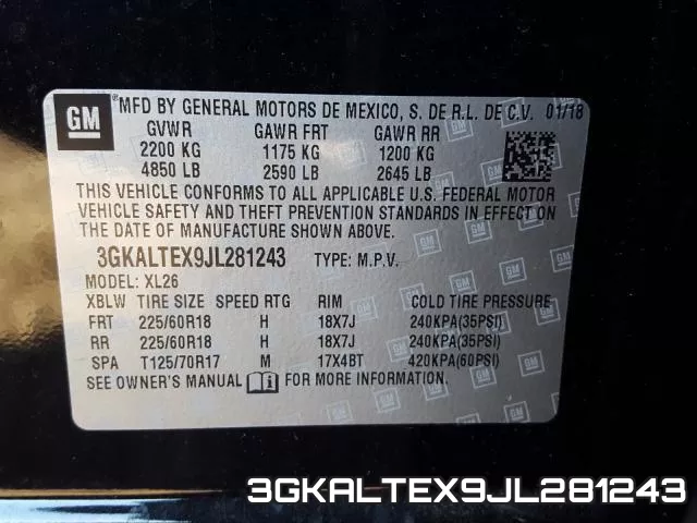 3GKALTEX9JL281243 фото 2